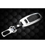KEYLESS Key cover case fob for A4L Q7 in Zinc alloy and leather Black color