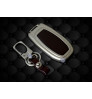 KEYLESS Key cover case fob for A4L Q7 in Zinc alloy and leather Brown color
