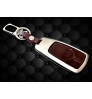 KEYLESS Key cover case fob for TOP MODEL A8 A6L A4 Q5 A4L in Zinc alloy and leather Brown color