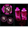 Car LED Logo Cup Holder 7 Colors Changing Atmosphere Lamp for BMW