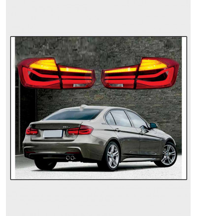 Car Exterior Rear Tail Bumper LED Modified Reflector Brake Light for BMW 3 Series F30 Models