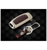 Flip Key cover case fob for Ford Fiesta, EcosportOld, Kuga in Zinc alloy and leather Brown color