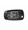 Car Remote KEYLESS Key Cover Case Fob for Ford Endeavour 2019-20,New Ecosport in Carbon Fiber Checks Black Color