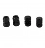 Nuts shape Tyre air Valve Stem Caps for Car, Truck, Bike (Black Colour)