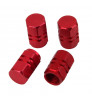 Nuts Shape Tyre Air Valve Stem Caps for Car, Truck, Bike (Red Colour)