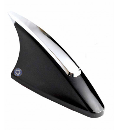 Universal Car Roof Mounted Shark Fin Shaped Antenna Cover (Ample Deco) in Black Color for Smaller Cars