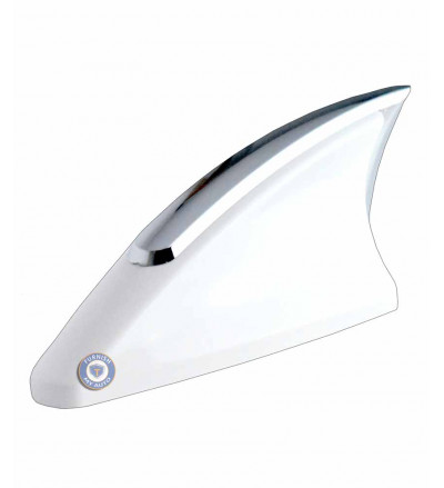 Ample Universal Car Roof Mounted Shark Fin SHOW Antenna COVER in White Color for SMALLER CARS