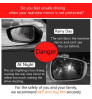 Car Anti Fog Anti Water Protective Film for Rear View Mirror  Set of 2 pcs(Semi Shape)
