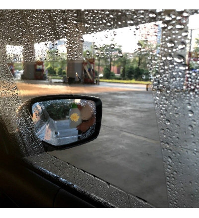 Car Anti Fog Anti Water Protective Film for  Side Window Glass Set of 2 pcs(Semi big Shape)