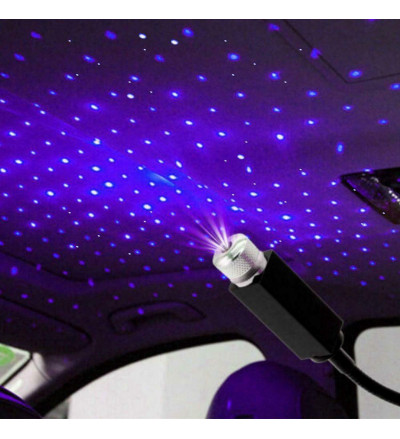 Car Interior Atmosphere Lamp Ambient Star Light Auto Roof Projector