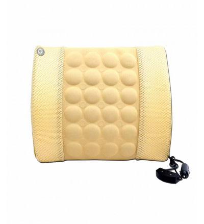 Debonair Car seat back support massager cushion in Beige colour