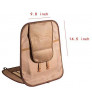 Mesh Bamboo Car Bead Seat Cushion Back Support Chocolate design Mix stone color.