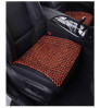 Mesh Bamboo Car Bead Seat Cushion Back Support Chocolate design Wooden Finish.