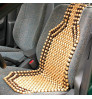 Car Bead seat Wooden Cushion Cover pad for Acupressure Sitting in Cream Color
