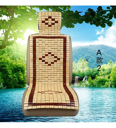 Mesh Bamboo Car Bead Seat Covering Full Head Rest Exterior Accessories in Beige Color for Car,Bus,Truck,Home,Office