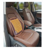 Car Bead Seat Mesh Bamboo Back Lumbar Support (Beige Colour).