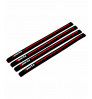 Car Exterior Universal Bumper Guard Edge Scratch Protector 4 pcs in PVC Rubber in Red Color (Sports)