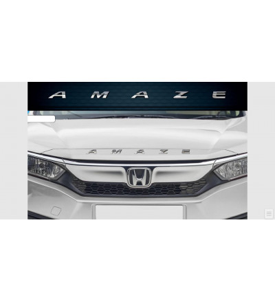 Car Exterior ABS Silver Chrome Alphabet 3D Letter 3D Sticker Logo Emblem Trim Badge Adhesive Decal for Honda Amaze