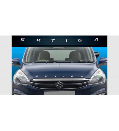 Car Exterior ABS Silver Chrome Alphabet 3D Letter 3D Sticker LOGO Emblem Trim Badge Adhesive Decal for Maruti Suzuki Ertiga