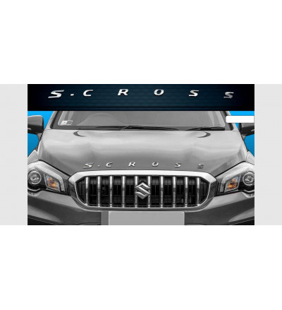 Car Exterior ABS Silver Chrome Alphabet 3D Letter Sticker Logo Emblem Trim Badge Adhesive Decal for Maruti S Cross