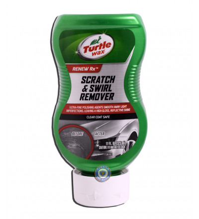 Turtle Wax's  Renew Rx Scratch & Swirl remover 325 ml. Smooth away light imperfections, Leaving a high gloss, reflective shine