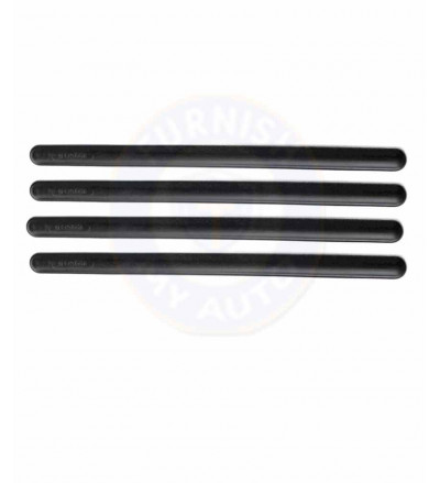 Car Boson Bendable door, bumper Long guard edge Scratch Protector 4 pcs in PVC Rubber in Black Color