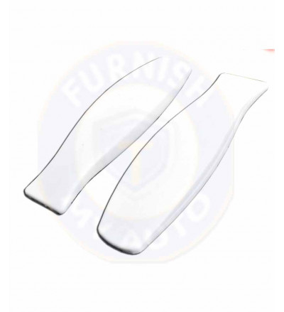 I-pop Car Door Guard Edge Scratch Protector in PVC Rubber in White Color (SET OF 2 PCS)