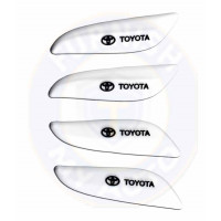 Car Door Edge Guard Scratch Protector in White Rubber for Toyota
