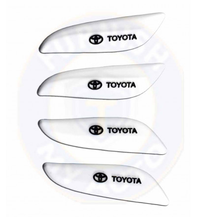 Car Door Edge Guard Scratch Protector in White Rubber for Toyota