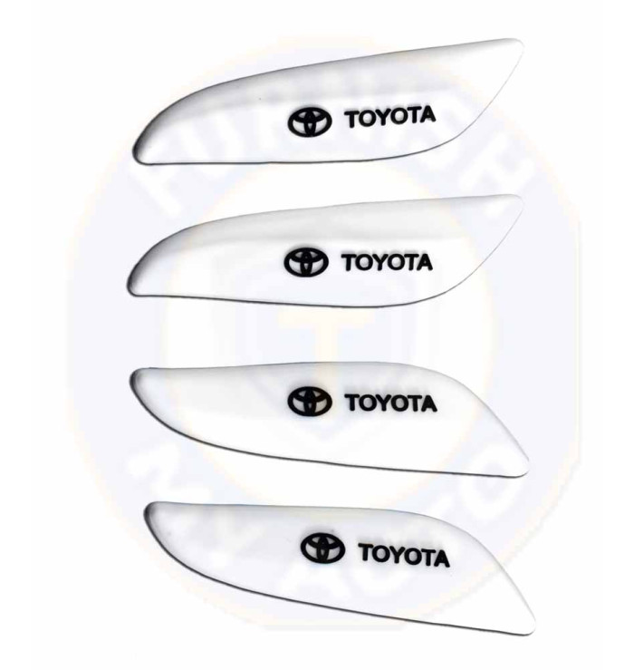 OnWheel-Premium Quality of Door Protector Rubber Guard for Toyota in White, Car door guard