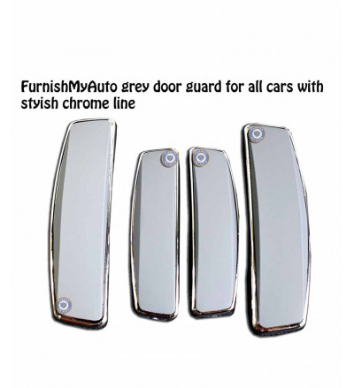 Chrome GT Grey Door Guard for All Cars
