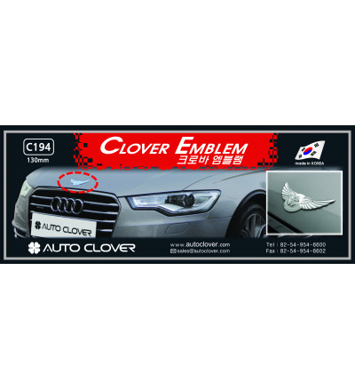 Auto Clover Car Universal Emblem Chrome Logo