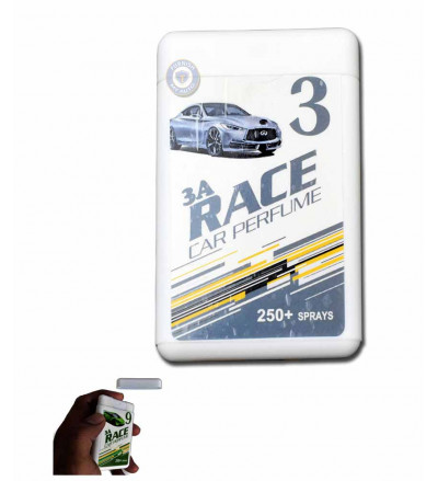 3A Race car perfume 250+ sprays.  Sleek and handy, Best quality fragrances & simultaneously dispel odour