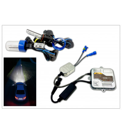 Car Exterior HID Bulb Kit DHC H11 with 5500k with Double Ballast HI Beam 55w Headlight/Fog lamp Projector Light Accessories (Set of 2 PCS)