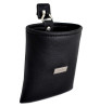 Carmate Car pillar storage pocket in leather Black color. 2 pcs