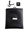 Carmate Car pillar storage pocket in leather Black color. 2 pcs