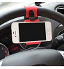 The 12 Volts Multi-Functional Mobile Car Steering Wheel Holder/Mount/Clip/Buckle Socket Hands Free Access to Your Phone for Smart Phone