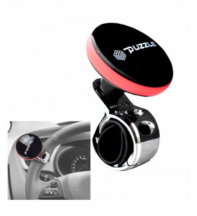 Puzzle Steering Wheel power handle with Pink strip