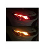 Car Exterior Universal Daytime Running Silicone DRL Light Strip for Vehicle HeadLight & TailLight, with Red Yellow Color Turn Signal