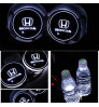 Car LED Logo Cup Holder 7 Colors Changing Atmosphere Lamp for Honda