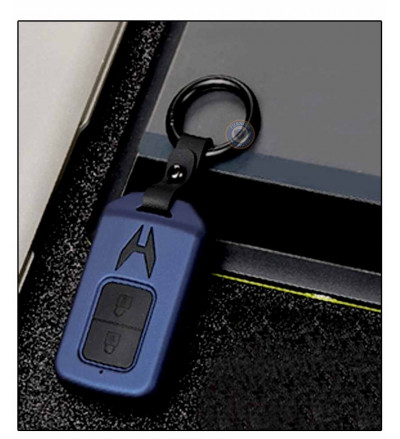 2 BUTTON REMOTE Car KEYLESS Key cover Case Fob for Honda City Ivtec/Idtec and New Jazz TOP MODEL in ABS Fiber Blue color