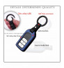 Car KEYLESS Key Cover Case Fob for City/Ivtec/Idtec/Jazz/Accord/City/Civic/Amaze/Jazz in Metal Blue  color