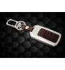 3 BUTTON REMOTE Car KEYLESS Key cover case fob for Honda Accord, City, Civic, Amaze and New Jazz TOP MODEL in Zinc alloy and leather Brown color