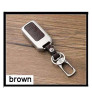 KEYLESS Key cover case fob for Honda City Ivtec/Idtec and New Jazz TOP MODEL in Zinc alloy and leather Brown color