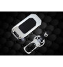 Flip Key cover case fob for Honda Civic and New Jazz TOP MODEL in Zinc alloy and leather Black color (for 2 BUTTON REMOTE)