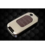 Flip Key cover case fob for Honda Civic and New Jazz TOP MODEL in Zinc alloy and leather Brown color (for 2 BUTTON REMOTE)