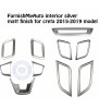 Imported Interior Steering Wheel Matt Silver Kit for Creta 2015-2019 (SET OF 10 PCS)