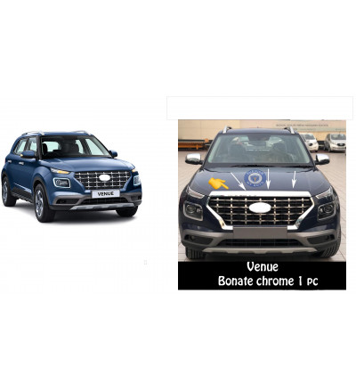 Car Bonate Trim Chrome Exterior Accessories For Hyundai Venue 2019