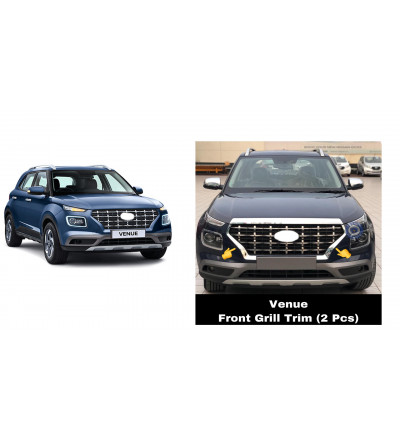 Chrome Plated Grill Exterior Accessories For Hyundai Venue 2019