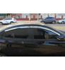 Auto Clover car exterior chrome door visor Compatible with Verna Fluidic(A 482)